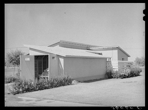 Camp manager's home at the Agua Fria migratory labor camp. Arizona