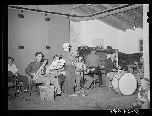 Camp orchestra at dance on Saturday night at the Agua Fria migratory labor camp. Arizona