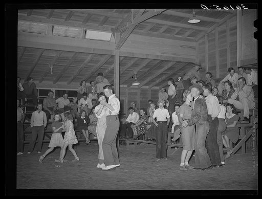 Saturday night dance in the community building of the Agua Fria migratory labor camp. Arizona