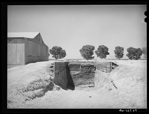 Untitled photo, possibly related to: Trench silo for cattle feed at the Casa Grande Valley Farms. Pinal County, Arizona