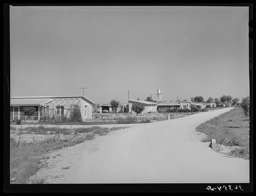 Row of houses at the Casa Grande Valley Farms. Pinal County, Arizona