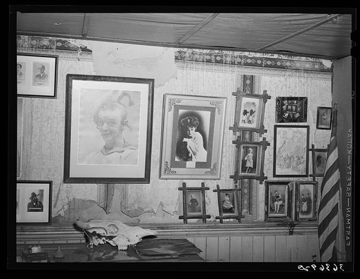 Pictures of entertainers at the old Bird Cage Theater in Tombstone, Arizona
