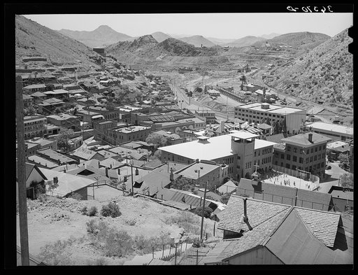 Looking down on Bisbee, Arizona
