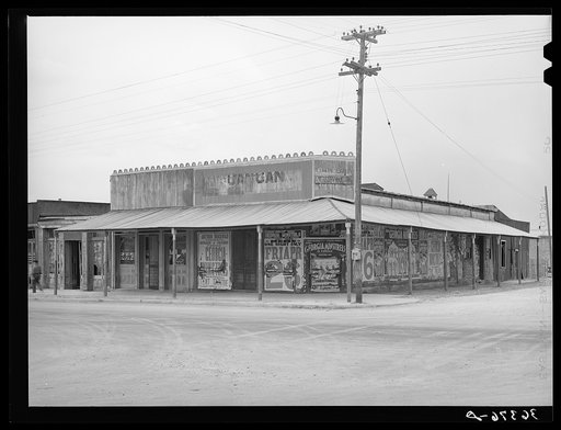 Abandoned building with characteristic false front in Tombstone, Arizona