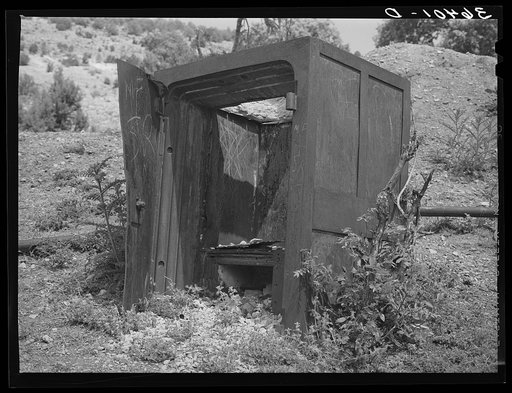 Untitled photo, possibly related to: Remains of old safe at ghost mining town. Georgetown, New Mexico