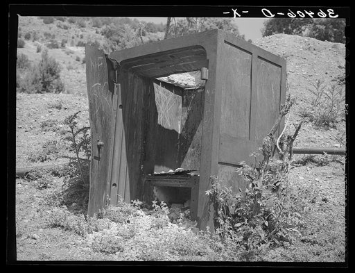 Remains of old safe at ghost mining town. Georgetown, New Mexico