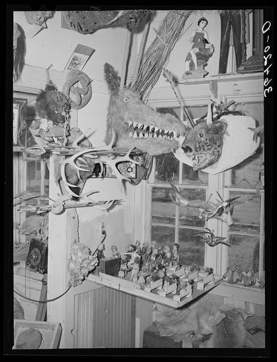 Display of work of Homer Tate. Safford, Arizona