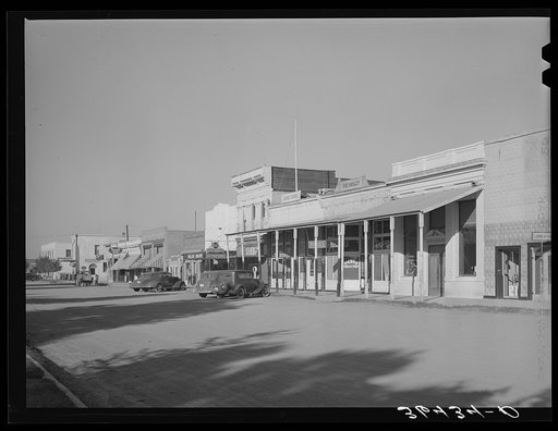 Main street of Willcox, Arizona, center of ranching activity in southern Arizona