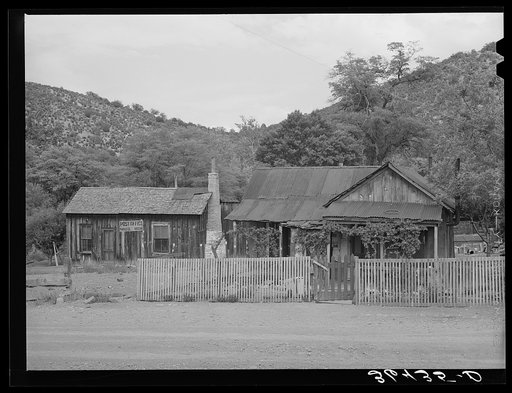A residence and post office at Paradise, Arizona, former center of mining development, now a fruit section