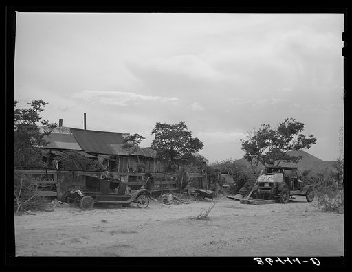 Shack homes on the outskirts of Tombstone, Arizona