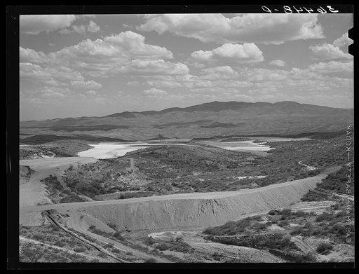 Tailings of copper near Morenci in Greenlee County, Arizona