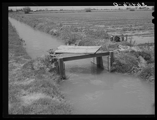 Irrigation ditch. Solomonsville, Arizona