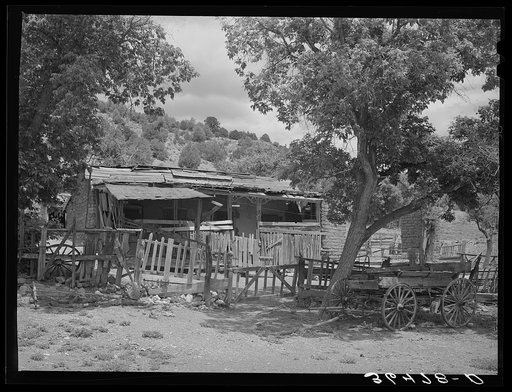 House in Georgetown, New Mexico. Ghost gold mining town. There are two or three families left in this once wealthy town who now engage in small farming