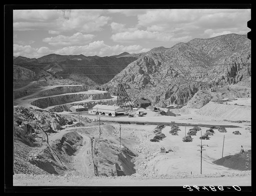 Open pit copper mine at Morenci, Arizona