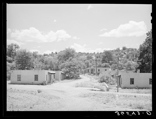 Abandoned company housing at Tyrone, New Mexico