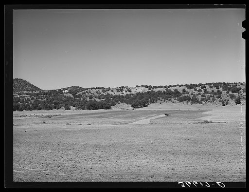 Plowing farmland. Pie Town, New Mexico