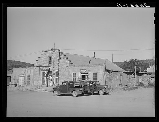 Store and post office at Reserve, New Mexico, county seat of Catron County