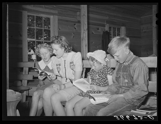 Sunday school singing. Pie Town, New Mexico