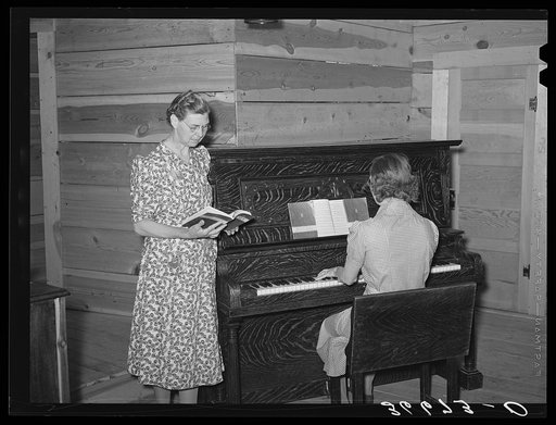 Singing at Sunday school. Pie Town, New Mexico