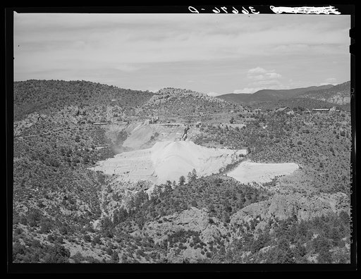 Gold mill and tailings. Mogollon, New Mexico