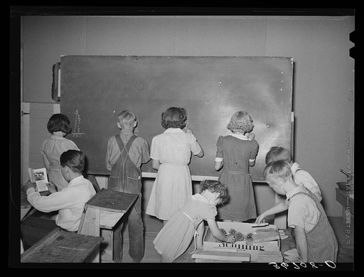 School in the Farm Bureau building. Pie Town, New Mexico
