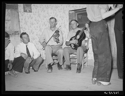 Musicians at the square dance. Pie Town, New Mexico