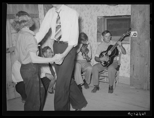 Musicians at the square dance. Pie Town, New Mexico