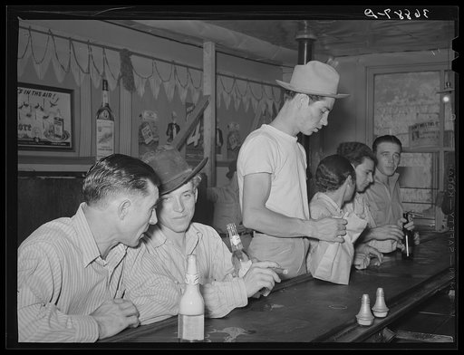 Barroom scene. Mogollon, New Mexico