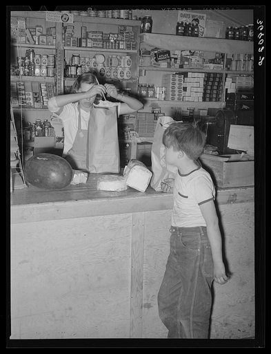Scene in commissary. Mogollon, New Mexico