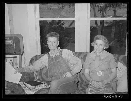 Untitled photo, possibly related to: Mr. and Mrs. Craig at home. Pie Town, New Mexico