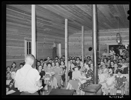 Community sing. Pie Town, New Mexico