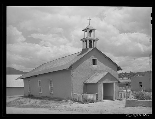 Catholic church. Chamisal, New Mexico