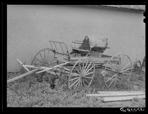 Untitled photo, possibly related to: Old runabout. Chamisal, New Mexico