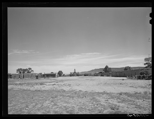 Houses built around the square. Garcia, Colorado