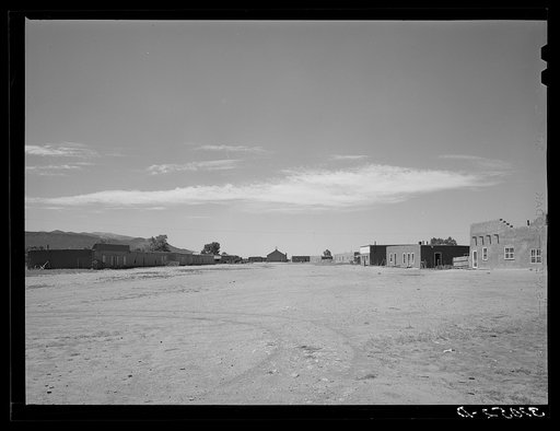 Houses on the main square. Garcia, Colorado