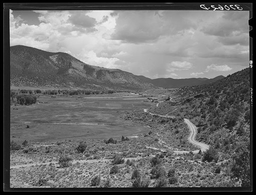 Valley of the Rio Costilla, New Mexico. Refer to caption # 37059 D