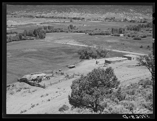 Farmstead of Spanish-American farmer. Amalia, New Mexico