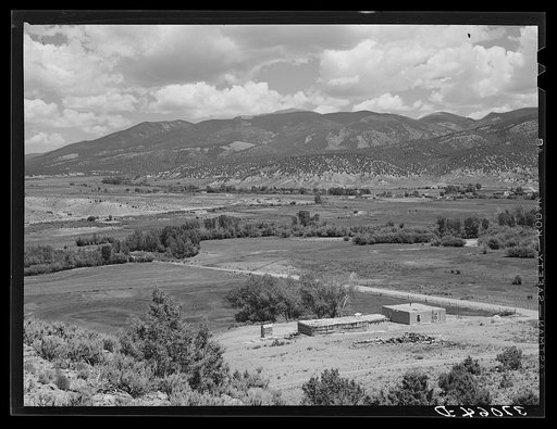 Untitled photo, possibly related to: Farmstead of Spanish-American farmer. Amalia, New Mexico
