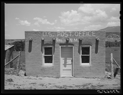 Post office. Amalia, New Mexico