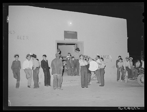Orchestra with traveling show (Spanish-American). Penasco, New Mexico
