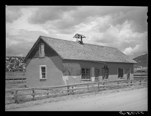 Old schoolhouse. Penasco, New Mexico