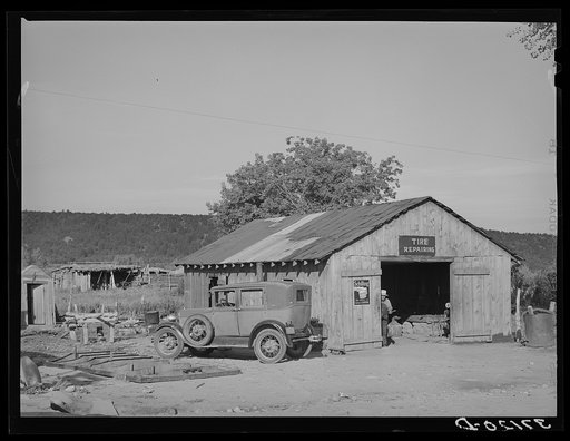 Untitled photo, possibly related to: Blacksmith shop. Penasco, New Mexico