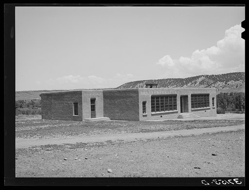 Schoolhouse. Amalia, New Mexico