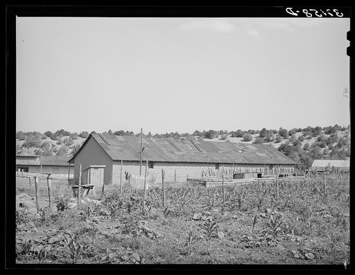 Large barn belonging to prosperous farmer. Penasco, New Mexico