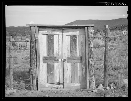 Entrance to the cemetery at Penasco, New Mexico