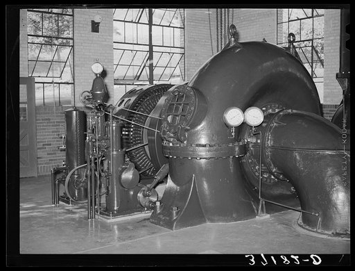 Hydroelectric plant of city of Logan, Utah. The streams flowing from the mountains provide water for power and irrigation