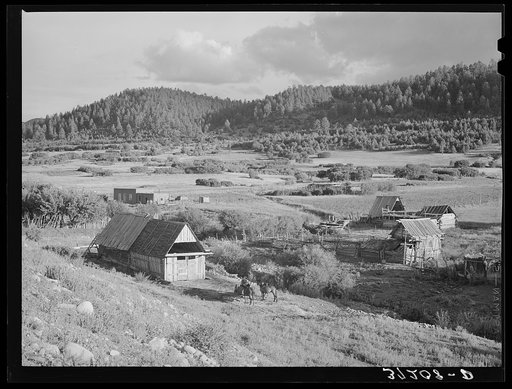 Farming country at Llano de San Juan, New Mexico
