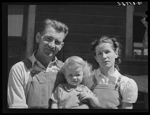 Mormon farmer and his family. Cache County, Utah