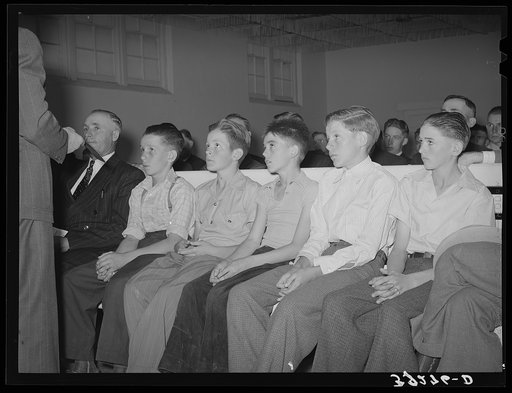 Mormon boys, young members of the priesthood. Mendon, Utah
