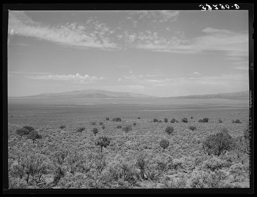 Upon land similar to this Brigham Young looked when he said, "This is the place." Box Elder County, Utah